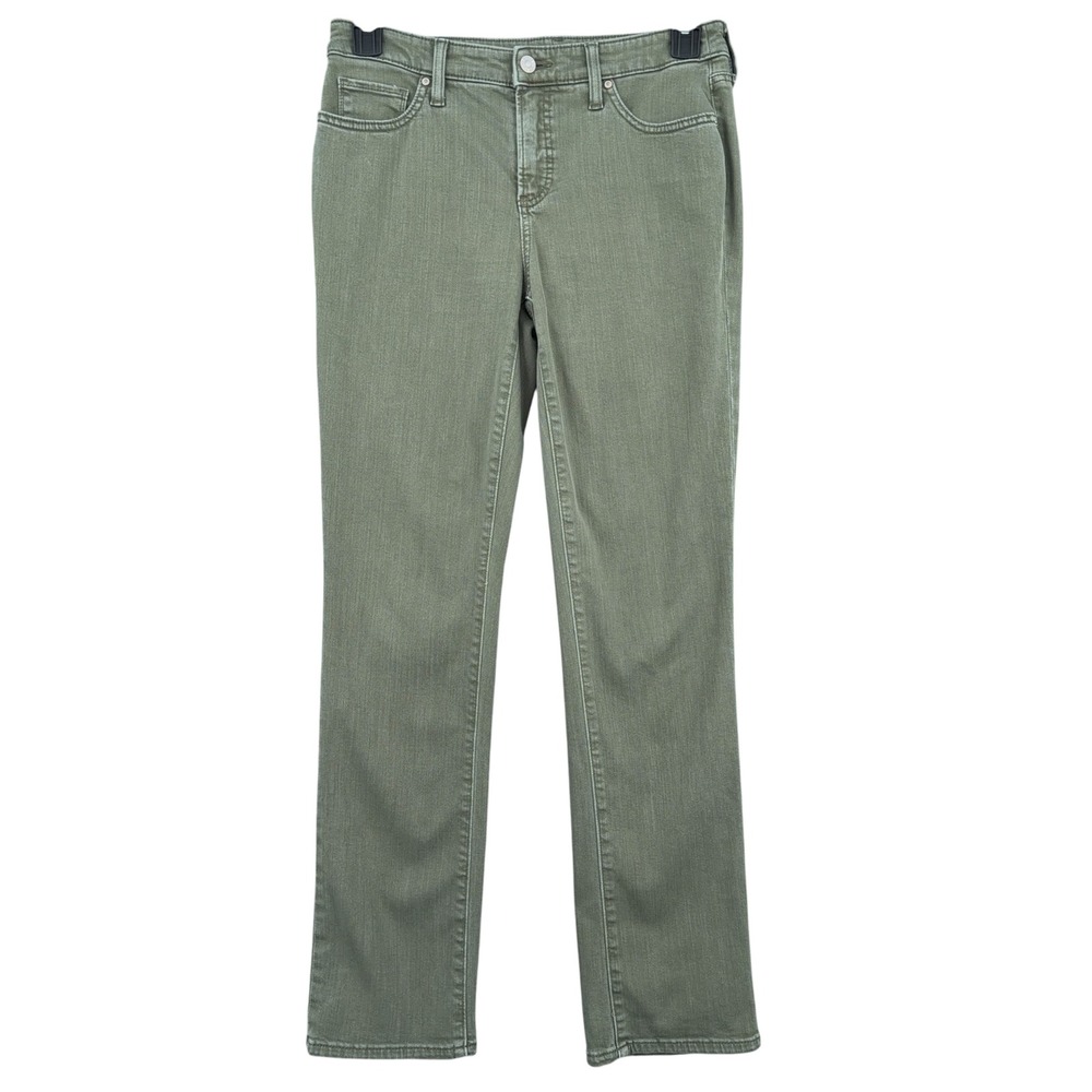 Chico's So Slimming Girlfriend Slim Leg Jean Women 0R‎ 4R Cotton Green